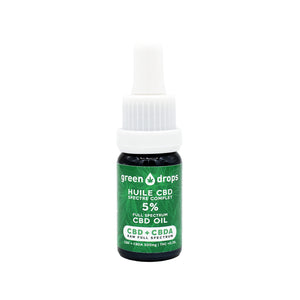 Huile CBD + CBDA 5% Green Drops | Green Doctor